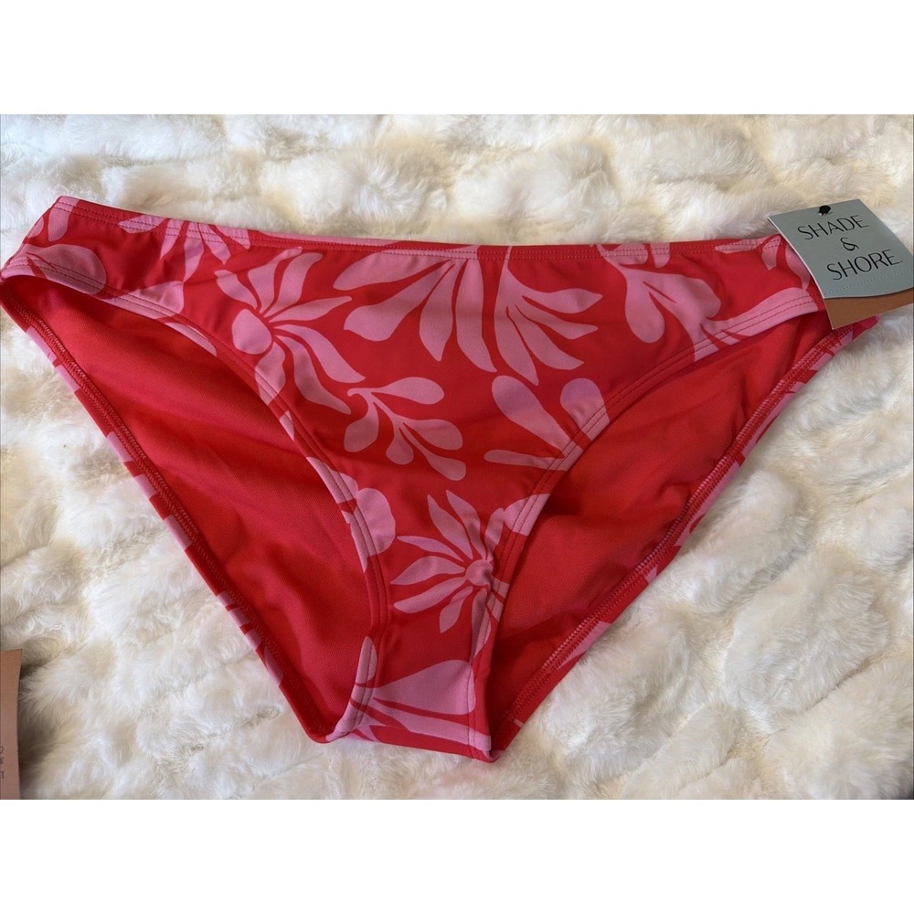 Shade & Shore Low Rise Cheeky‎ Bikini Bottom Ladies Size Large  NWT Swim Season